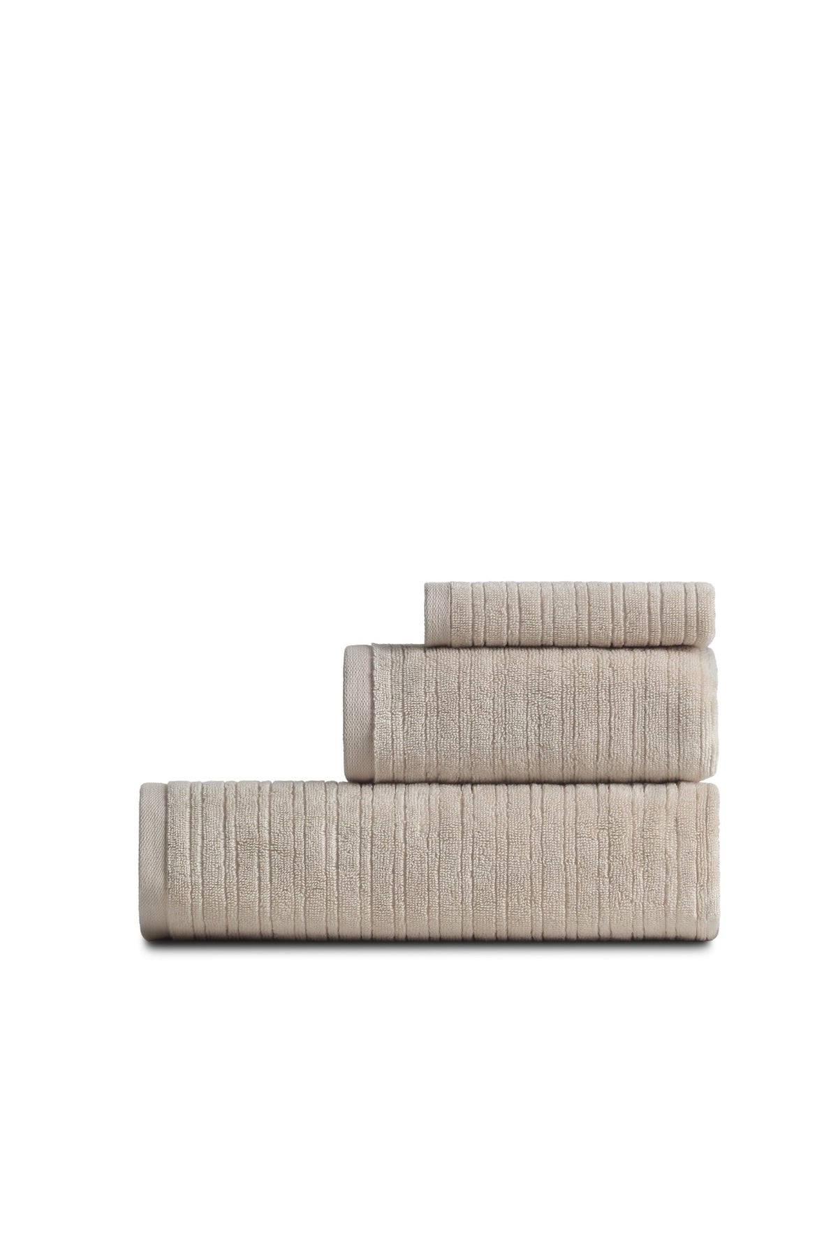 Pavia Home Aviola — Beige three-piece towel set