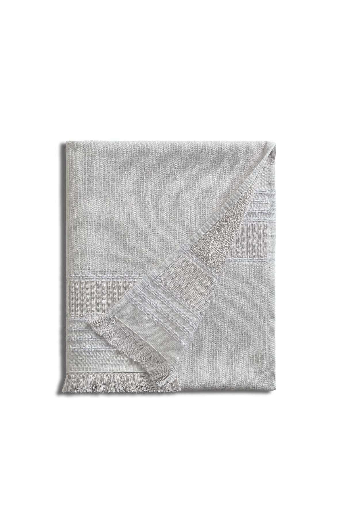 Pavia Home Boden towel set — grey folded