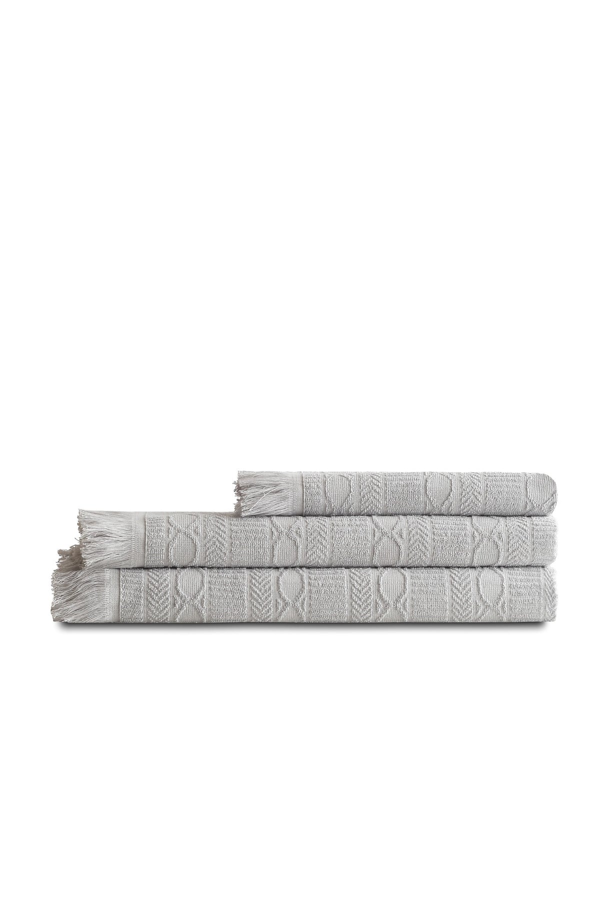 Pavia Home Elina — Grey towel alternate view