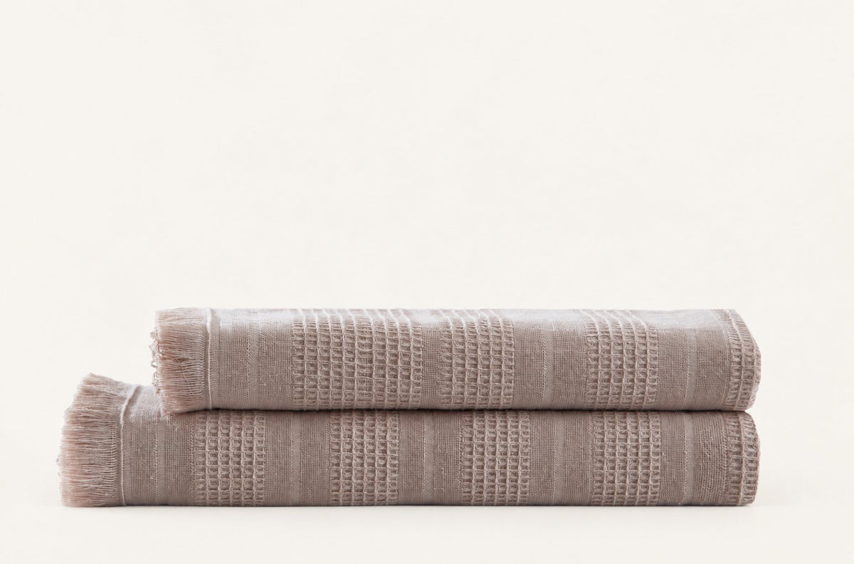 Pavia Home Erna towel set — quartz