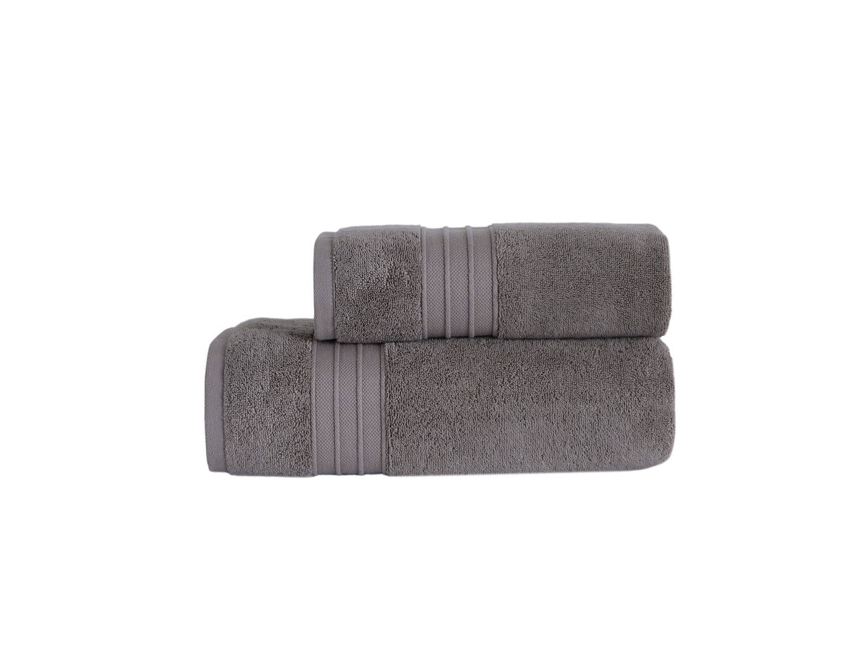 Jony two-piece towel set in Anthracite