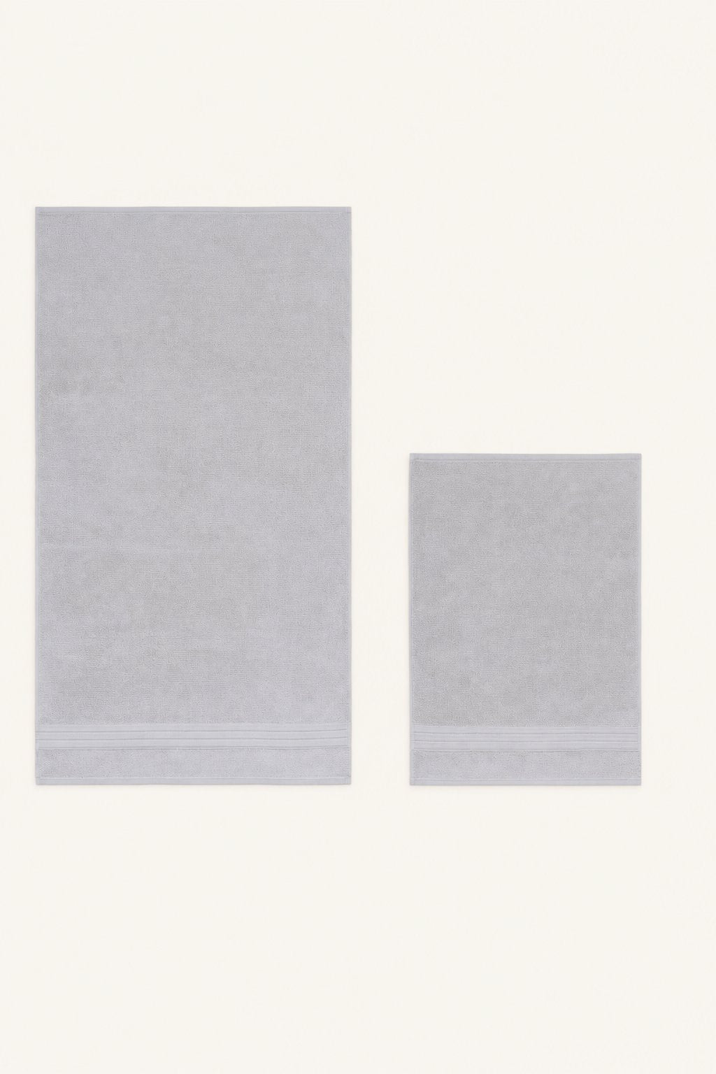 Jony — zweiteiliges Handtuch-Set in Grau