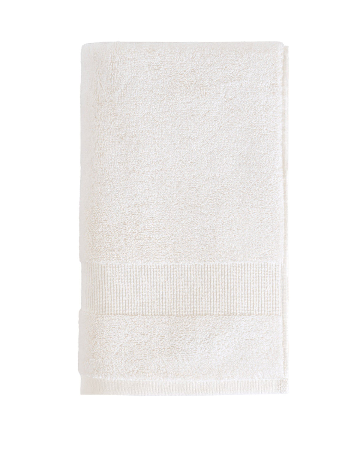 Pavia Home Luan towel set — ecru folded
