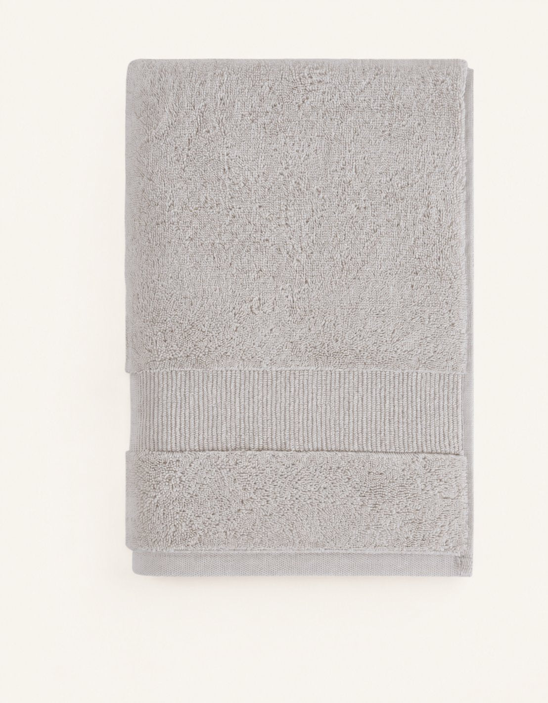 Pavia Home Luan towel set — grey folded