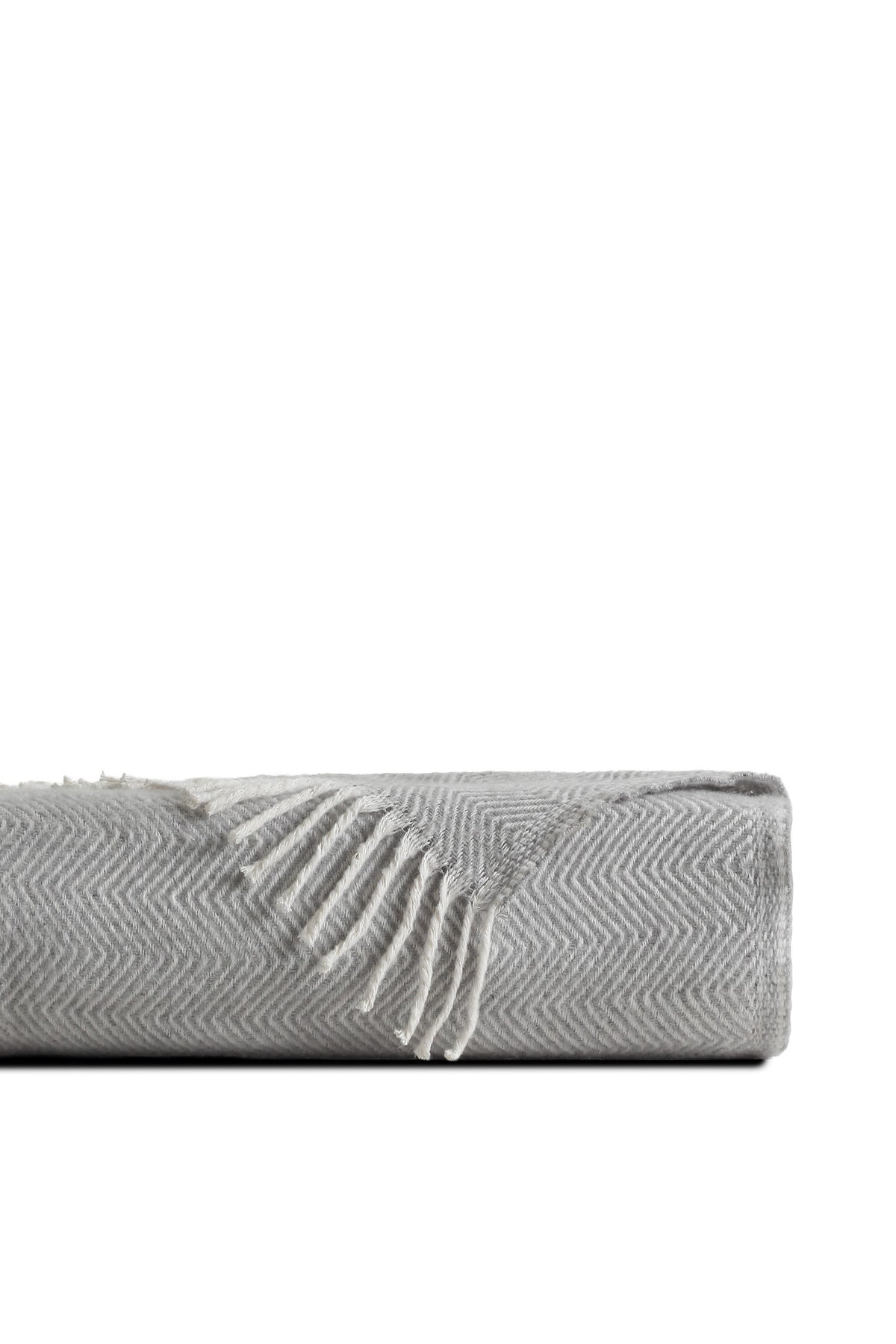 Nevada Grey blanket folded