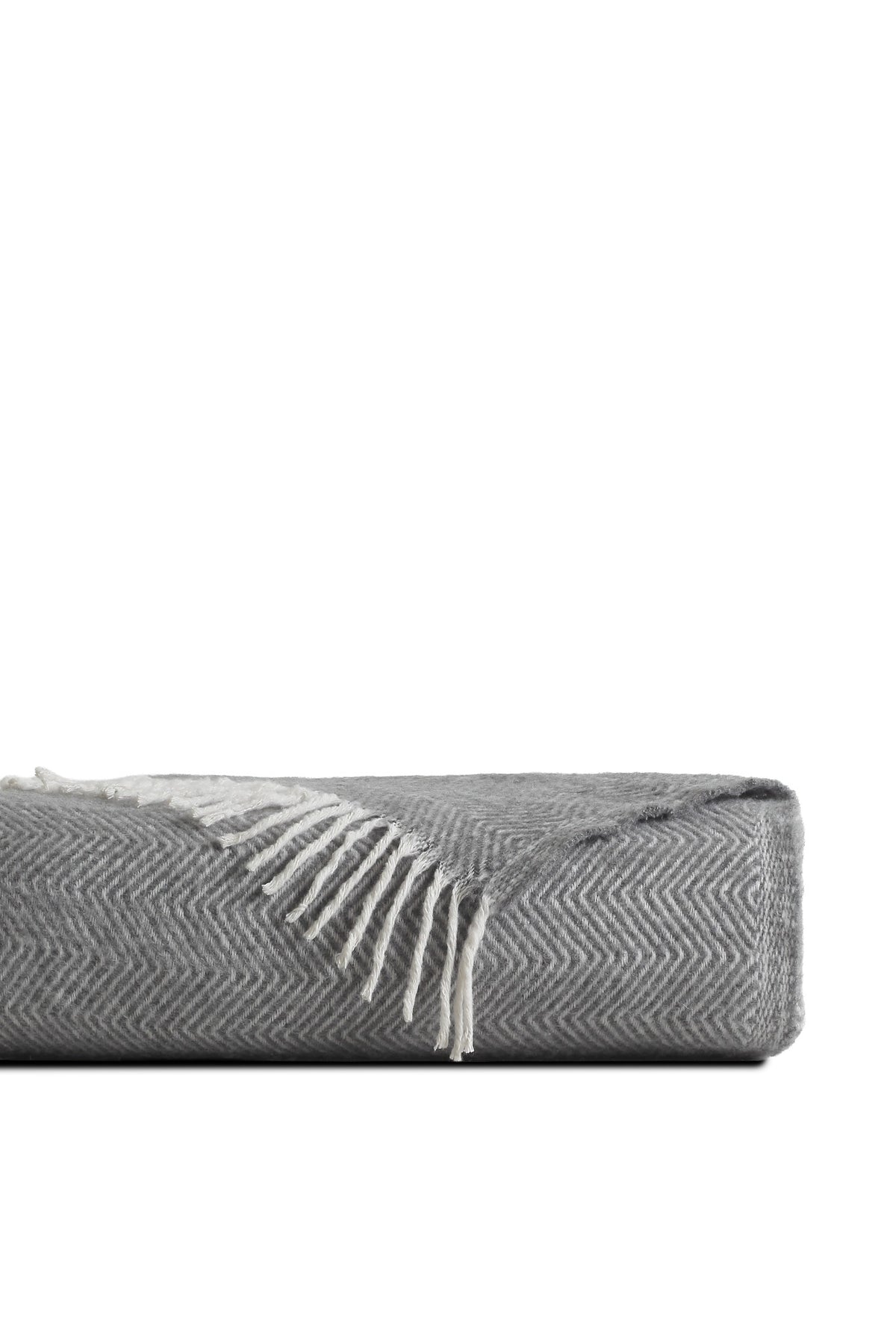 Nevada Dark Grey blanket folded
