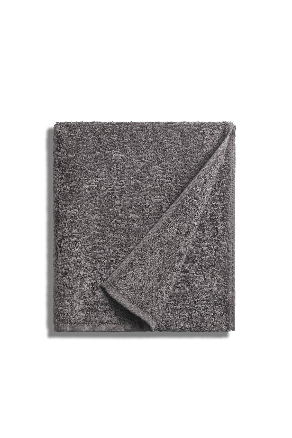 Folded Nicol towel in Anthracite