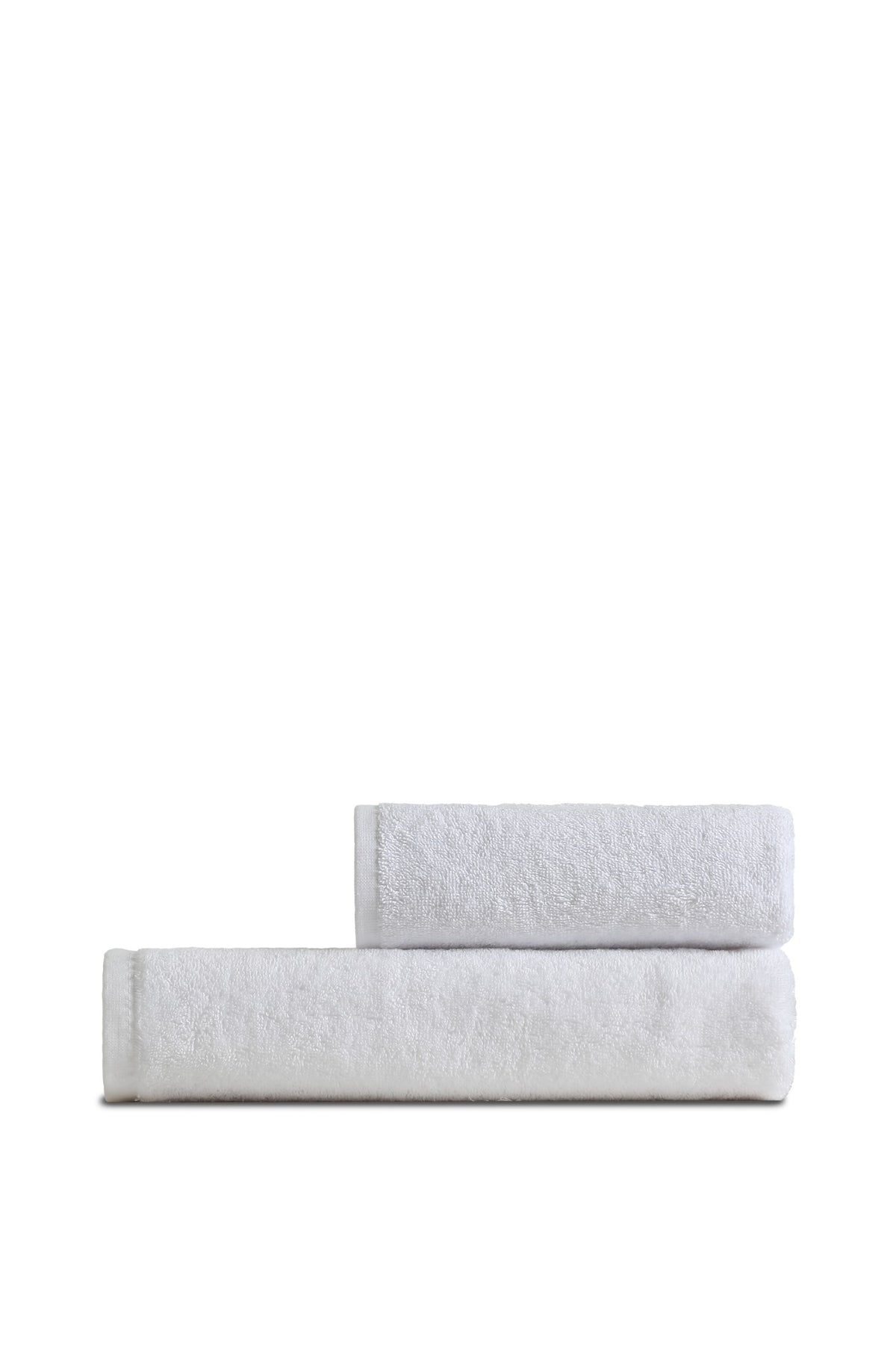Nicol two-piece towel set in White