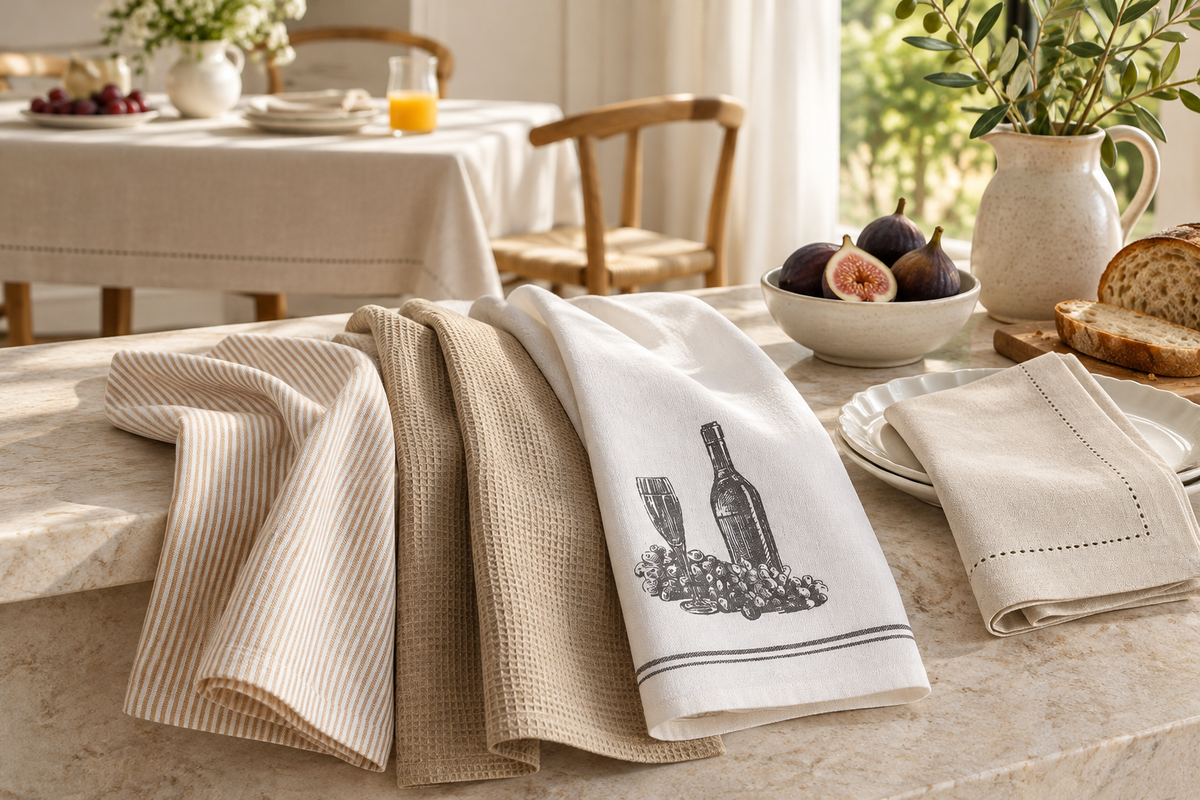 Pavia Home Kitchen textiles — original lifestyle collection scene