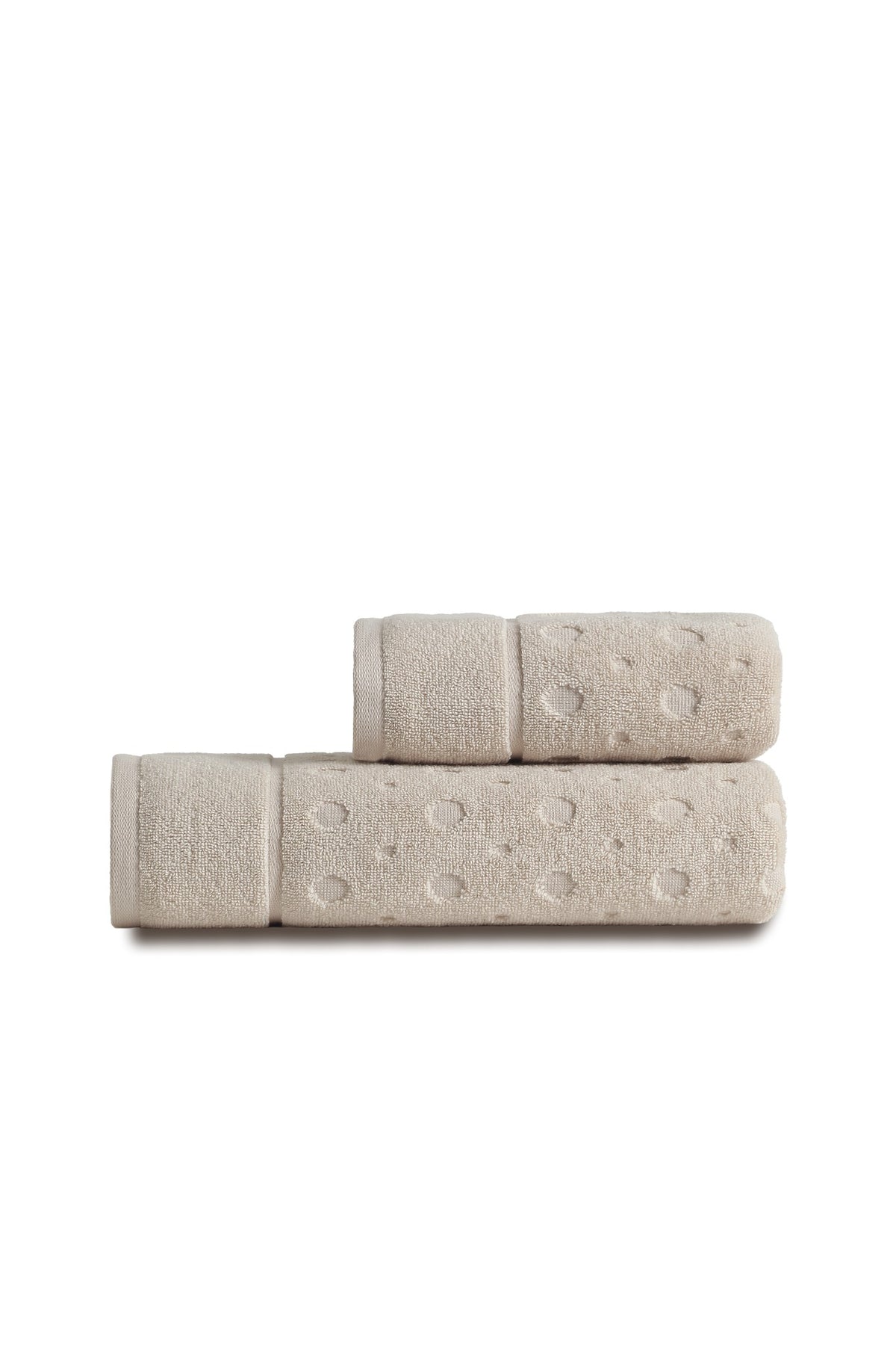 Pavia Home Bernardo — Beige two-piece towel set