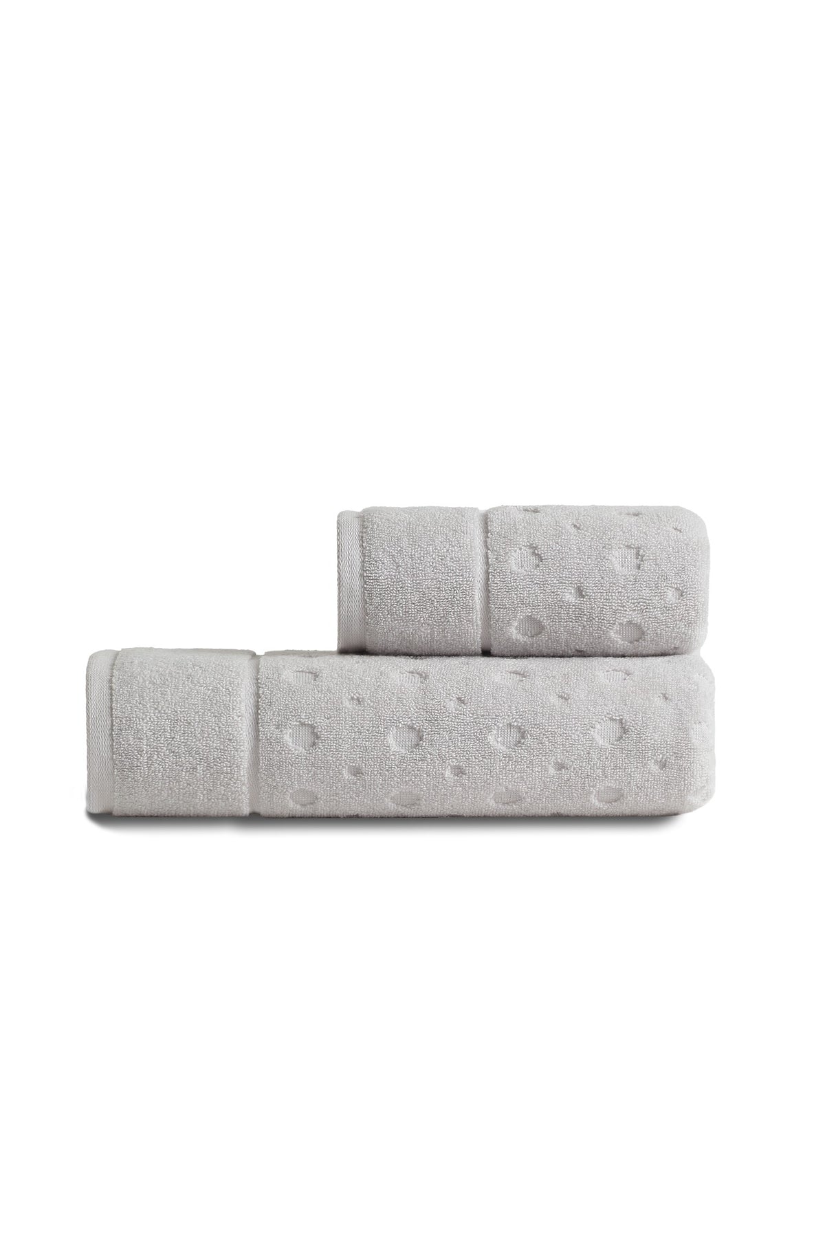 Pavia Home Bernardo — Light grey two-piece towel set