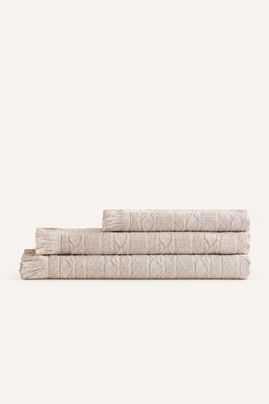Pavia Home Elina — Beige towel alternate view