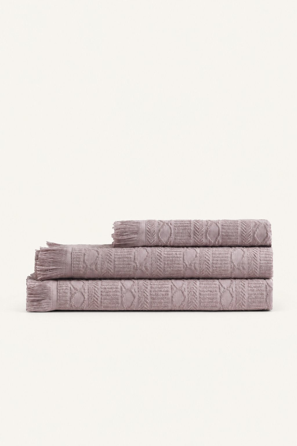 Pavia Home Elina — Lilac towel alternate view