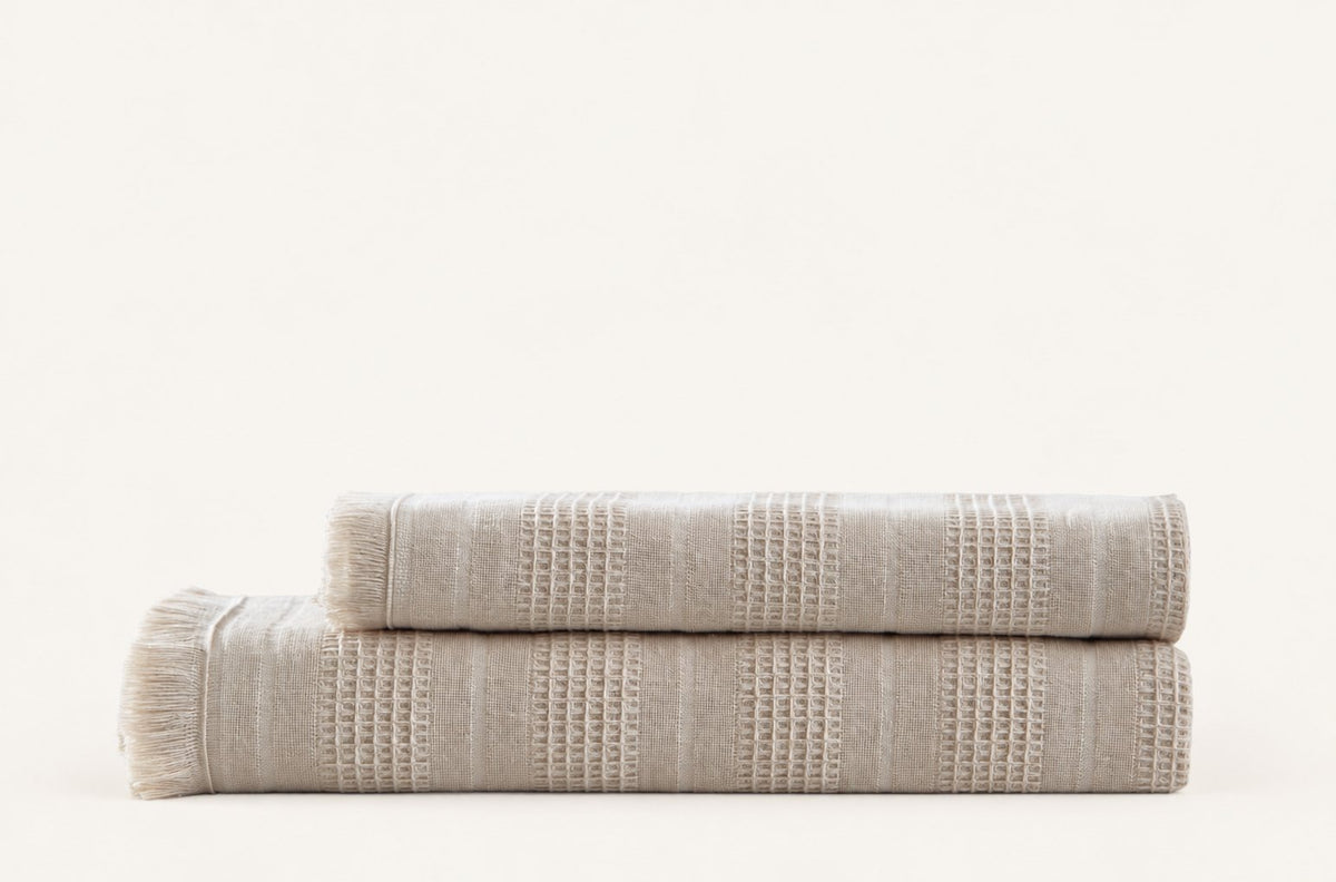 Pavia Home Erna towel set — beige