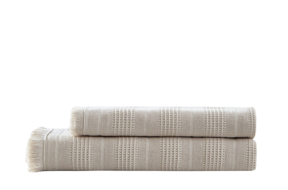 Pavia Home Erna towel set — beige