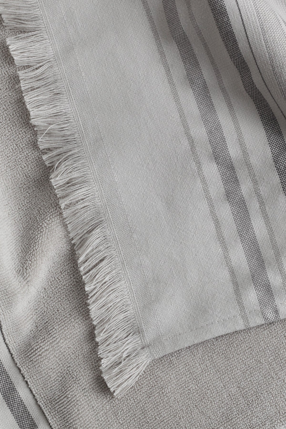 Hannes pestemal texture and striped border detail
