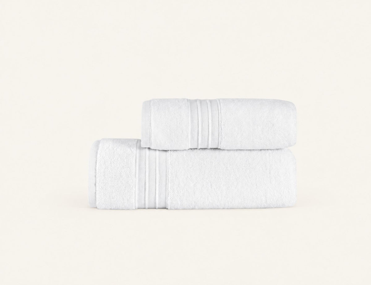 Jony two-piece towel set in White