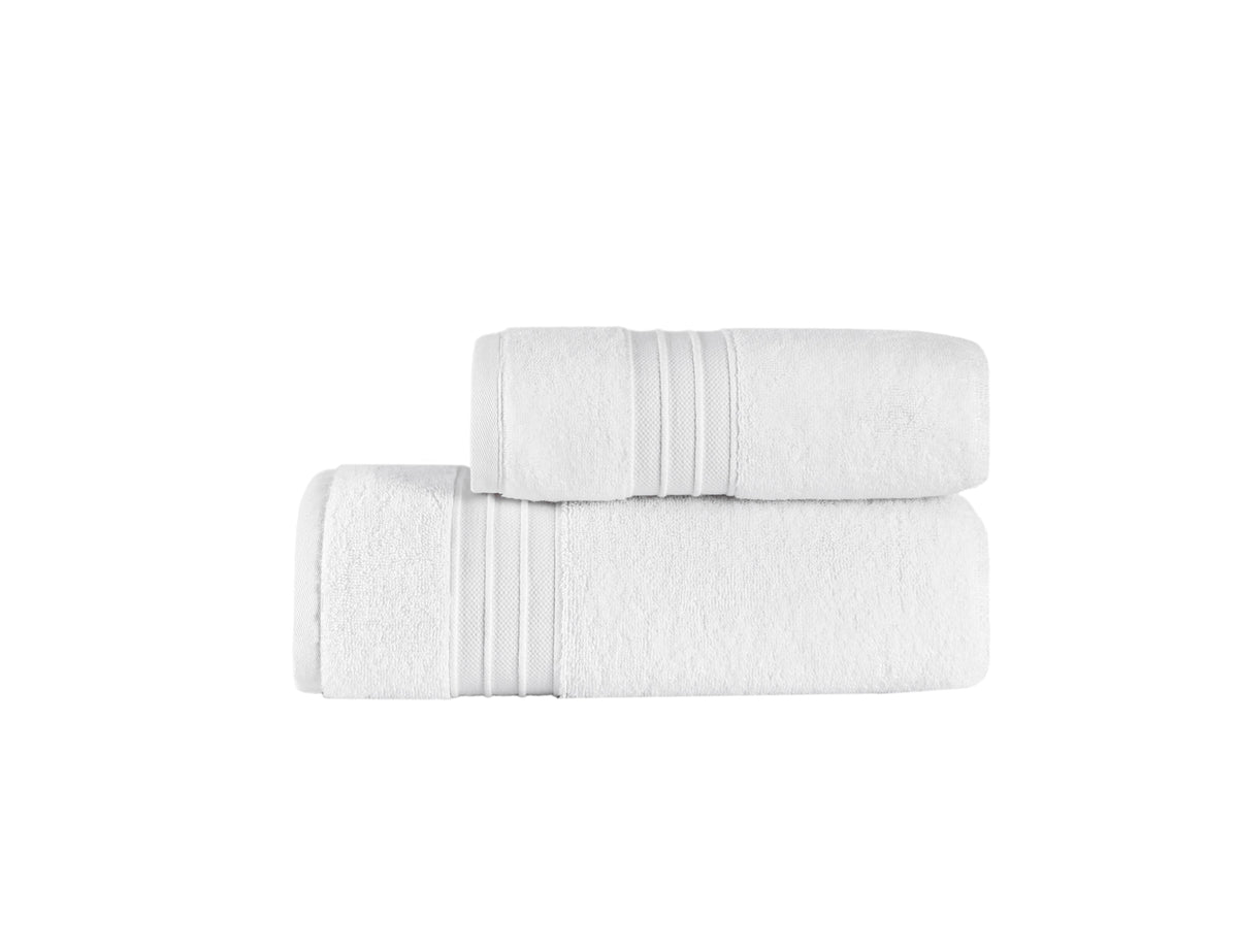 Jony two-piece towel set in White