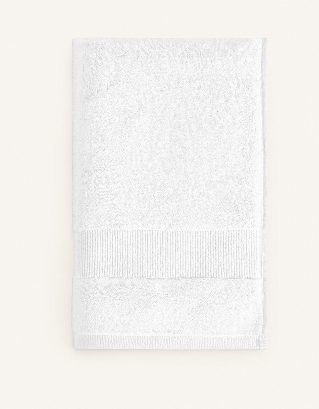 Pavia Home Luan towel set — white folded