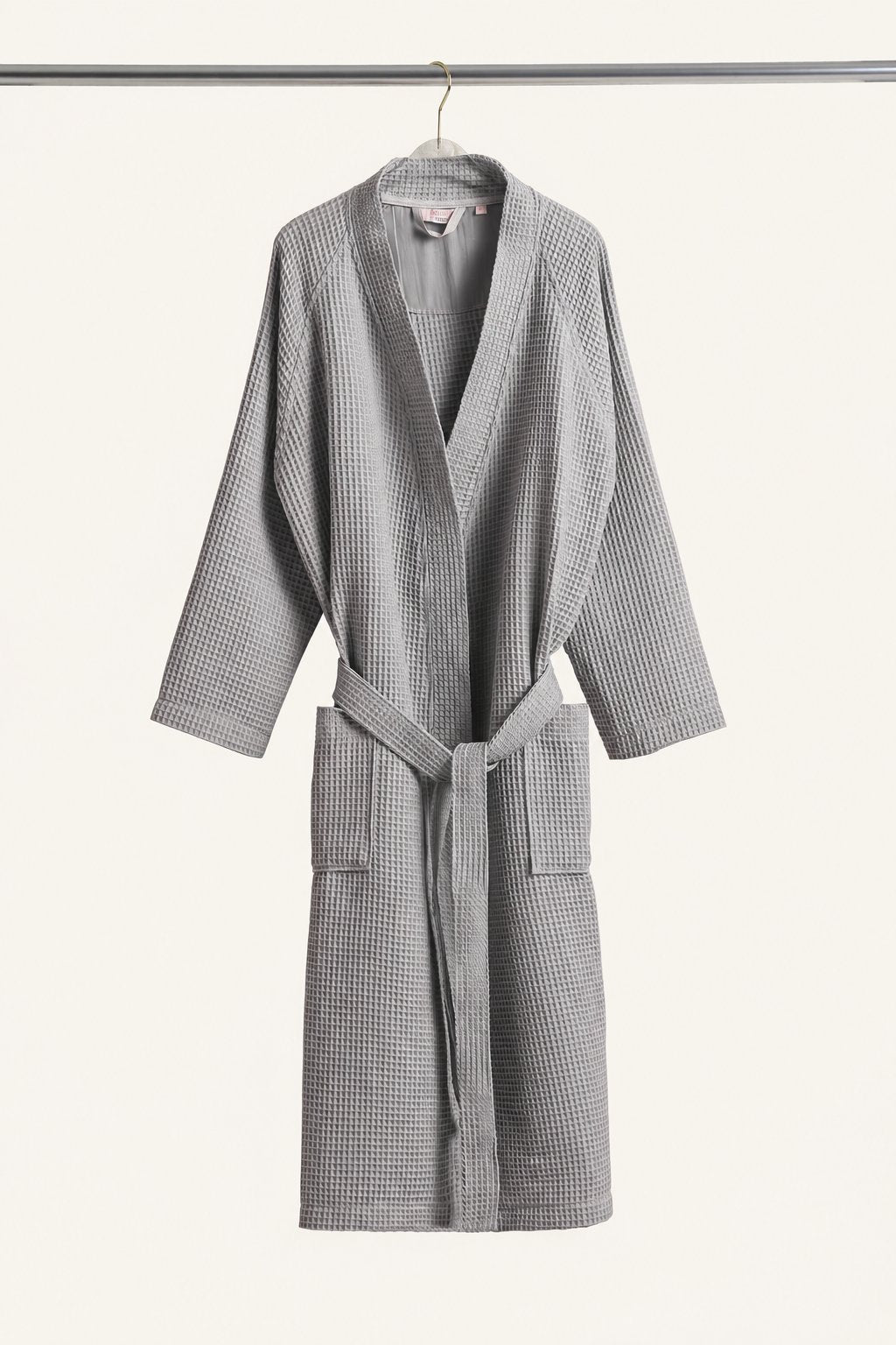 Marc waffle bathrobe in Grey