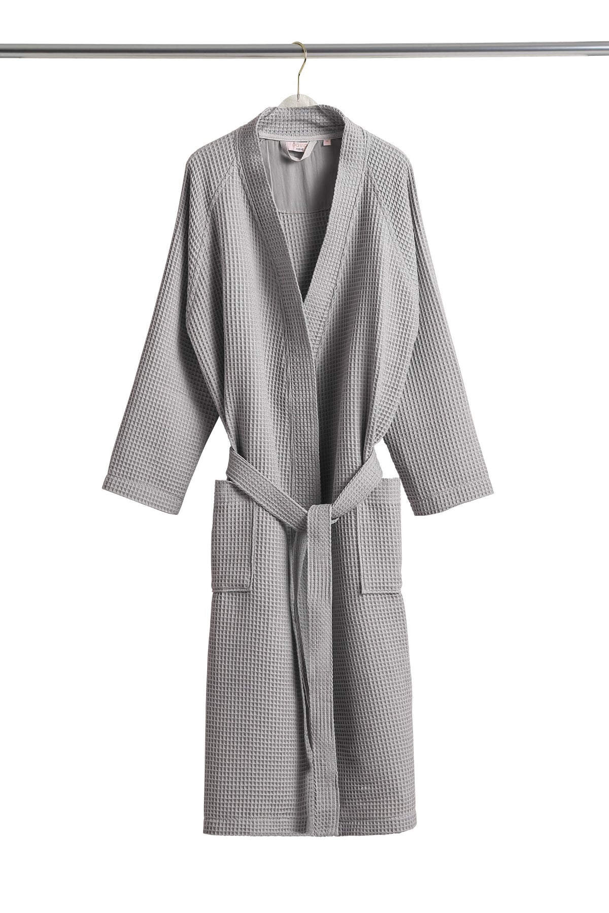 Marc waffle bathrobe in Grey