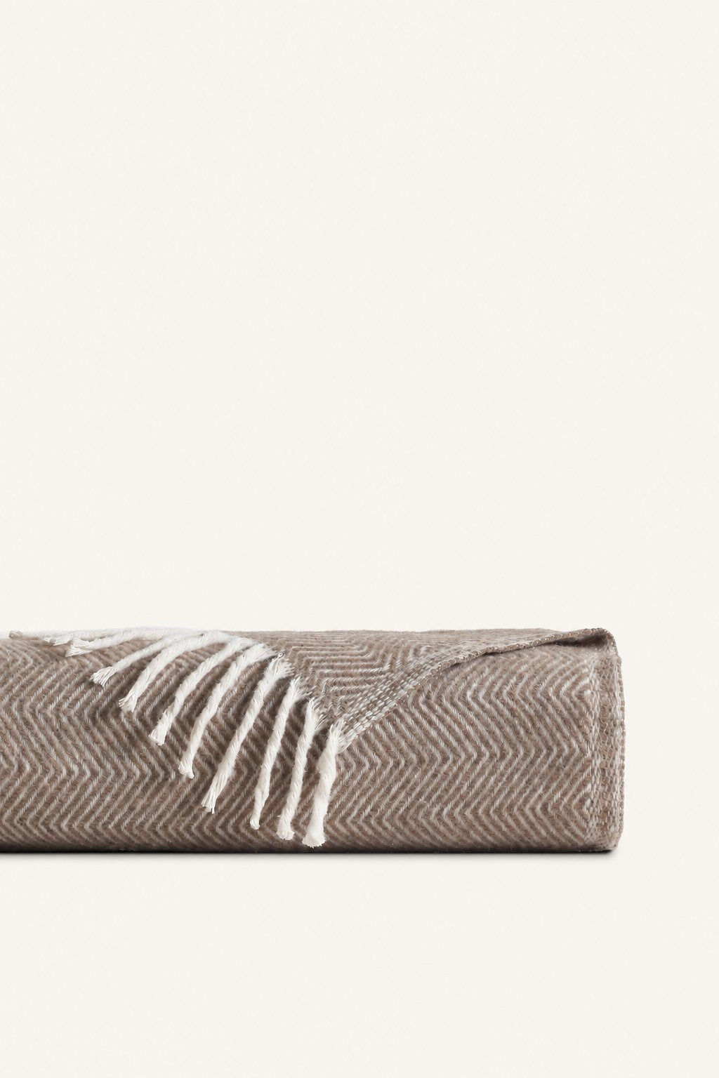 Nevada — Decke in Dunkelbeige, gefaltet