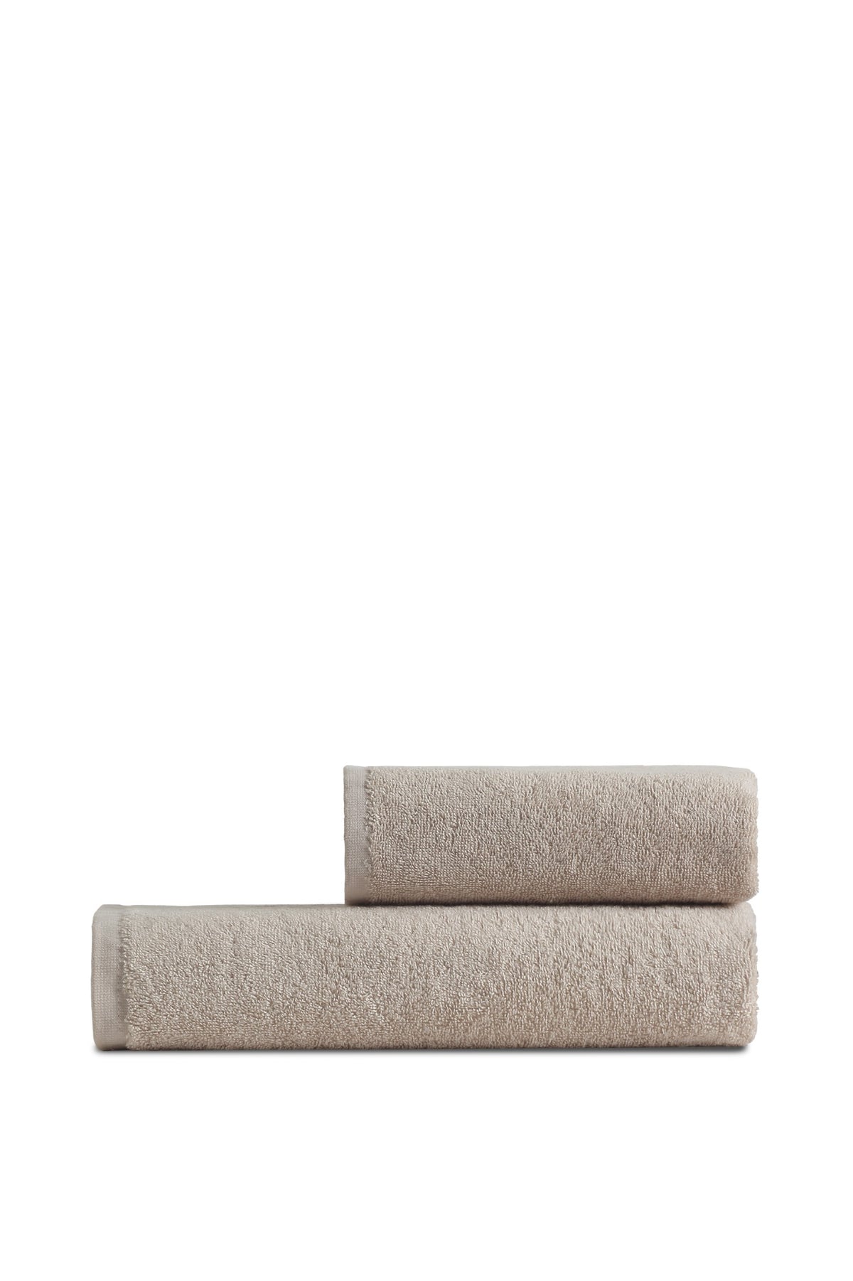 Nicol two-piece towel set in Beige