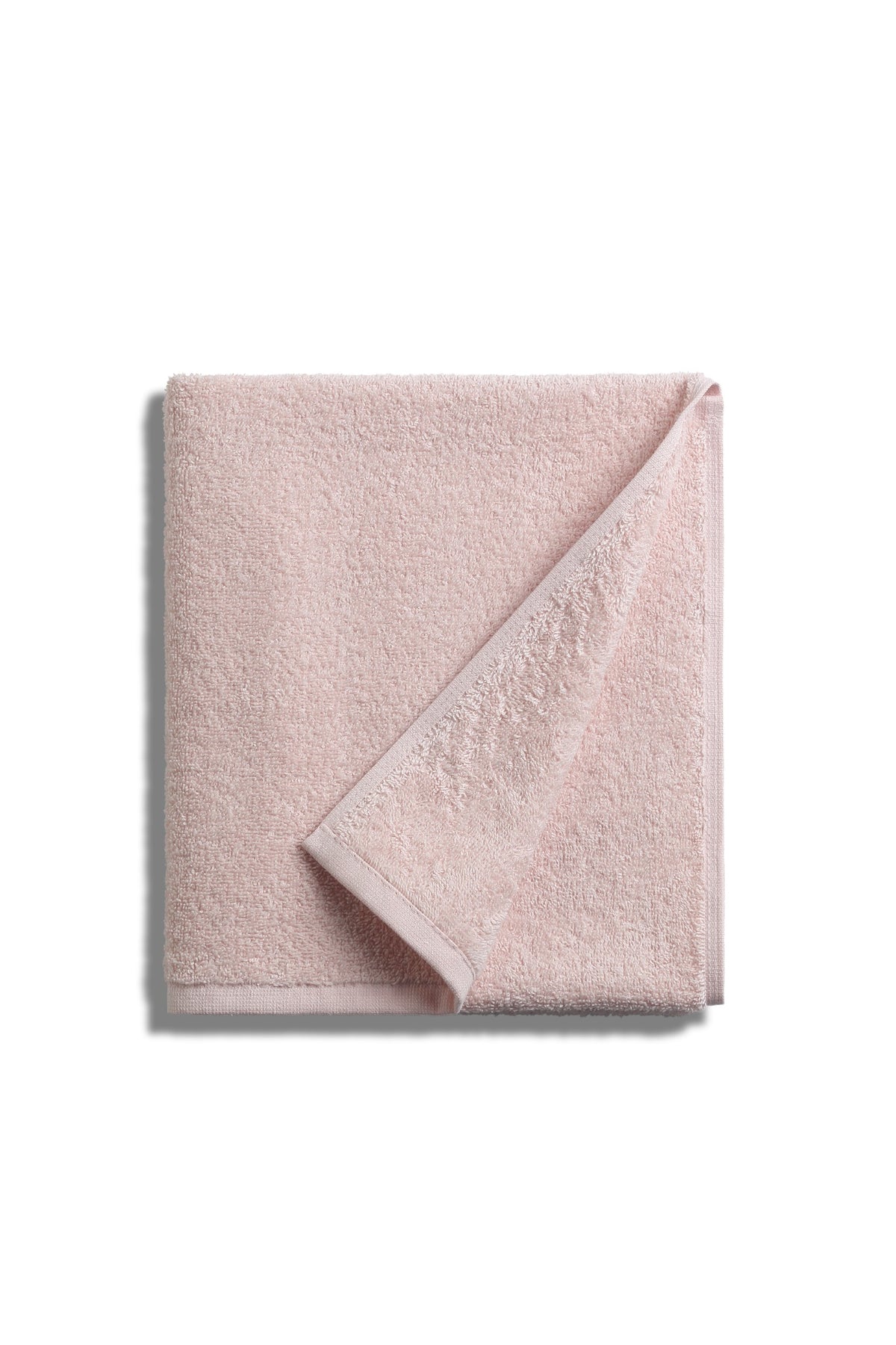 Folded Nicol towel in Powder Pink